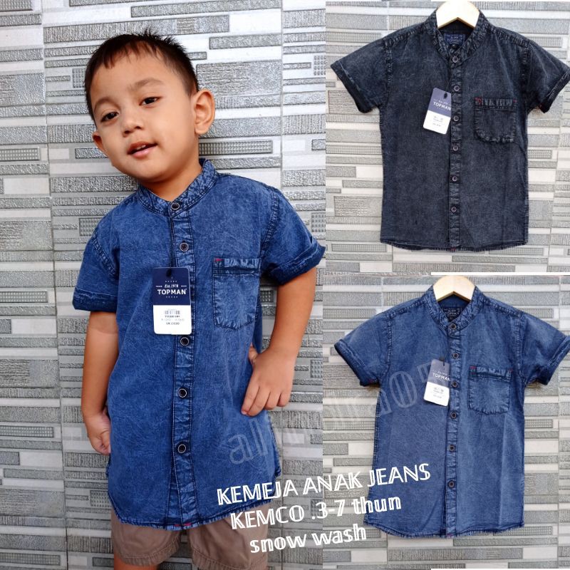 KEMEJA JEANS ANAK LAKI-LAKI 3-7 thun ANAK COWOK