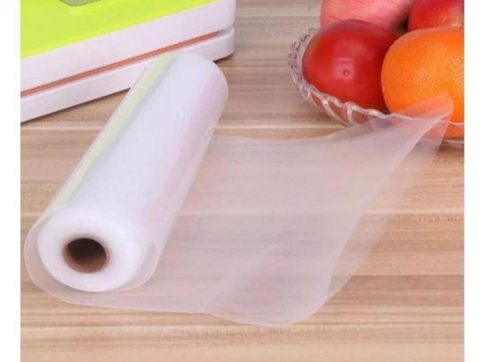 Refill Plastik Vacum Roll Emboss / Vacum Sealer Bag Food Grade - 17x50