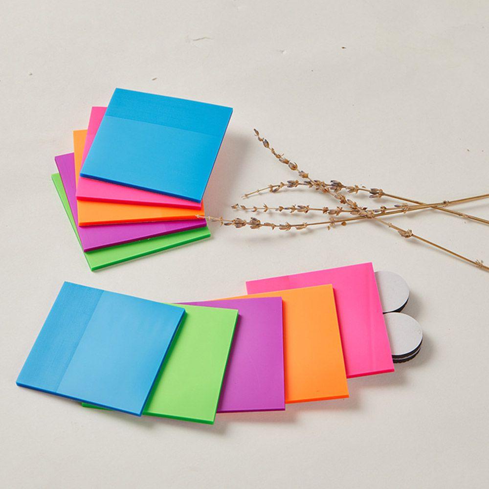【 ELEGANT 】 Sticky Notes Portable Sederhana Aksesoris Kantor Perekat Diri Bookmark Sticky Stationery Memo Pad