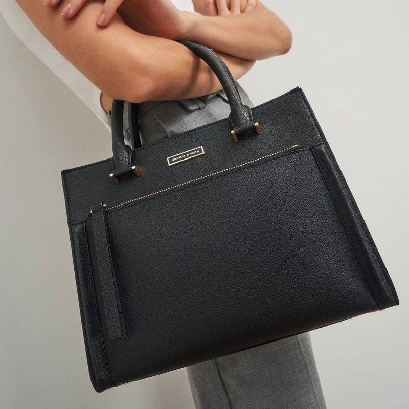 7.7 SALE | CK Double Handle Front Zip Tote