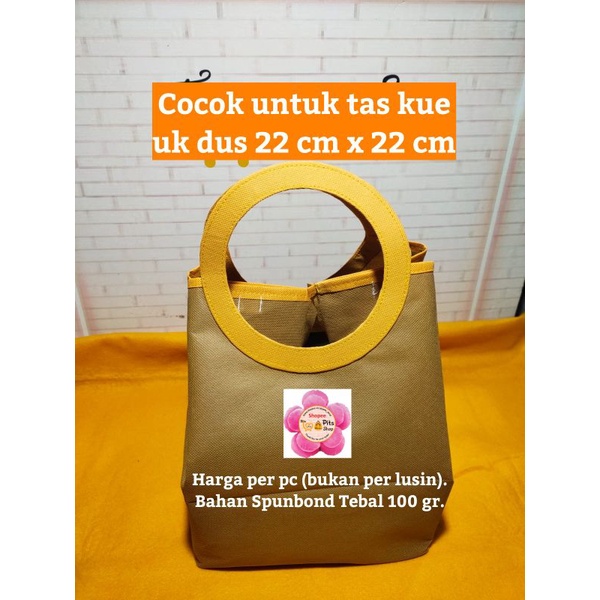 

Kantong Tas Kain Bingkisan Souvenir Kado Gagang Bulat Coklat Orange