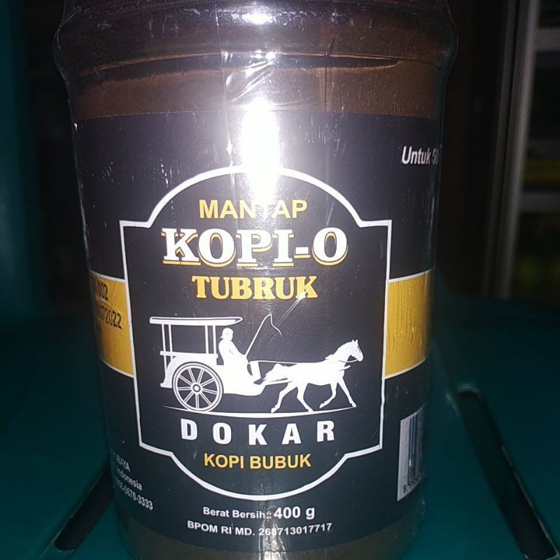 

Kopi O tubruk toples