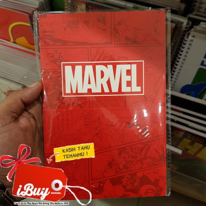 

Sale!!! Miniso Marvel Red Avenger Book Notebook Buku Tulis 32 Sheets Limited