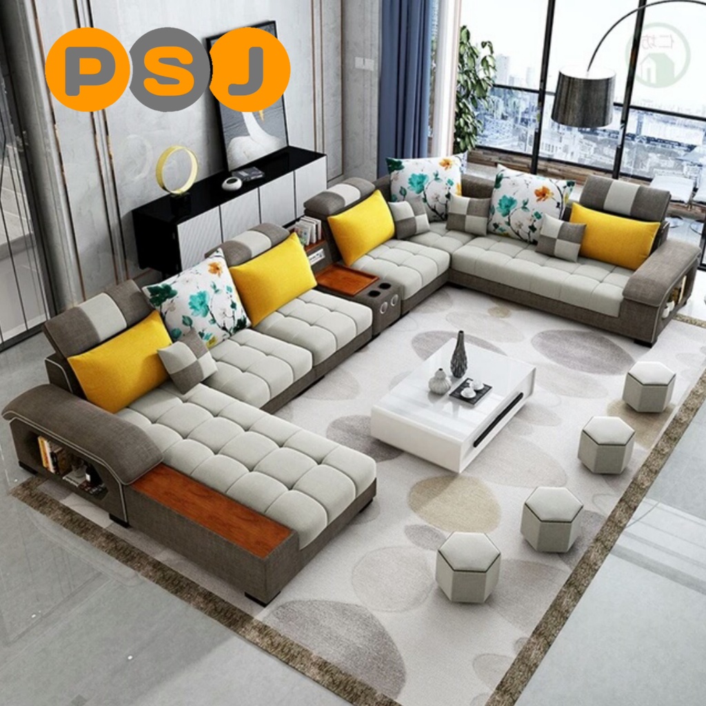 sofa leter u minimalis / sofa letter u / sofa keluarga / sofa murah