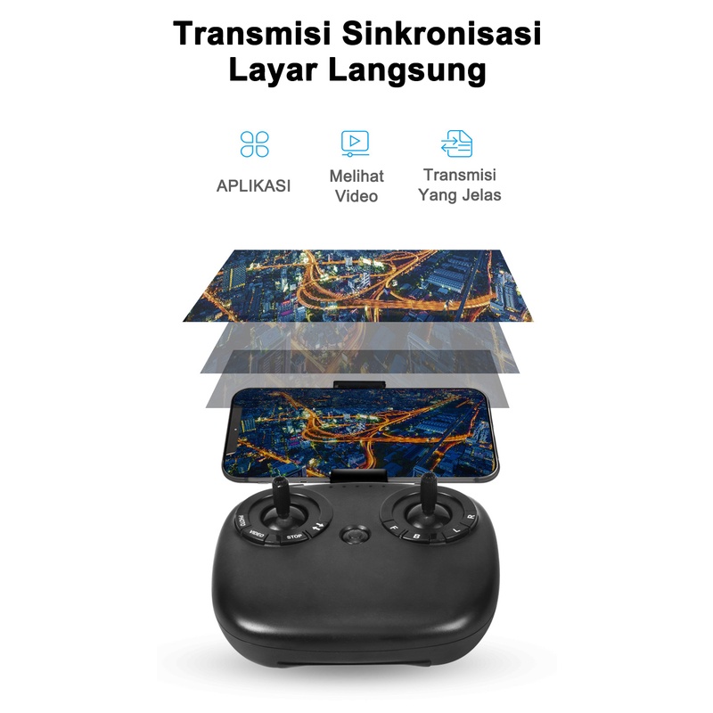 ITS TXD 8S Drone Versi Daya Tahan 1800mAh 1080P Camera/Kamera Mini Drone Smart Control Quadcopter