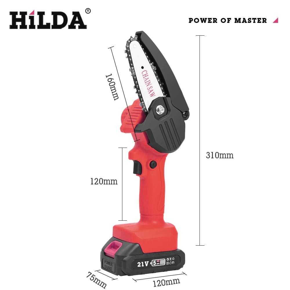 Hilda Gergaji Mesin Cordless Chainsaw 500W - HD20V