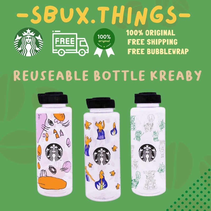 Jual Tumbler Starbucks X Kreaby Reuseable cup sbux original 100 water