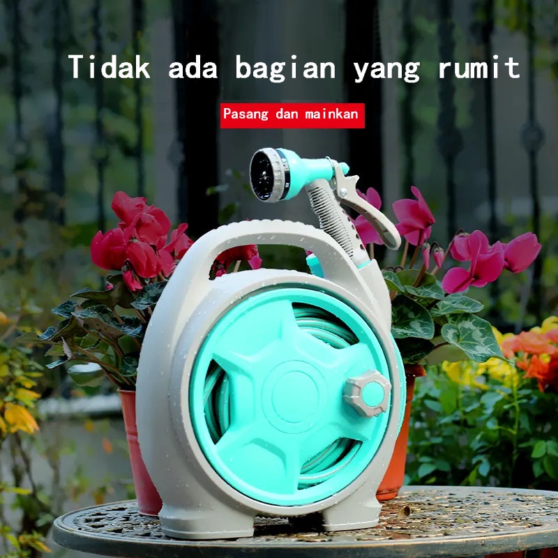 [COD] MICRO HOSE REEL SET + SELANG AIR 15 METER / SEMPROTAN GULUNG GULUNGAN SIRAM TAMAN KEBUN GARDEN TERAS GARASI