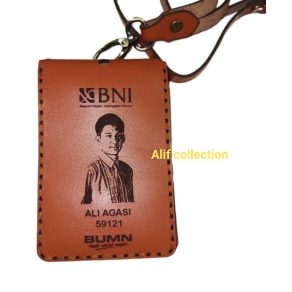 

iD card holder kulit asli - name tag kulit costum nama dan logo z