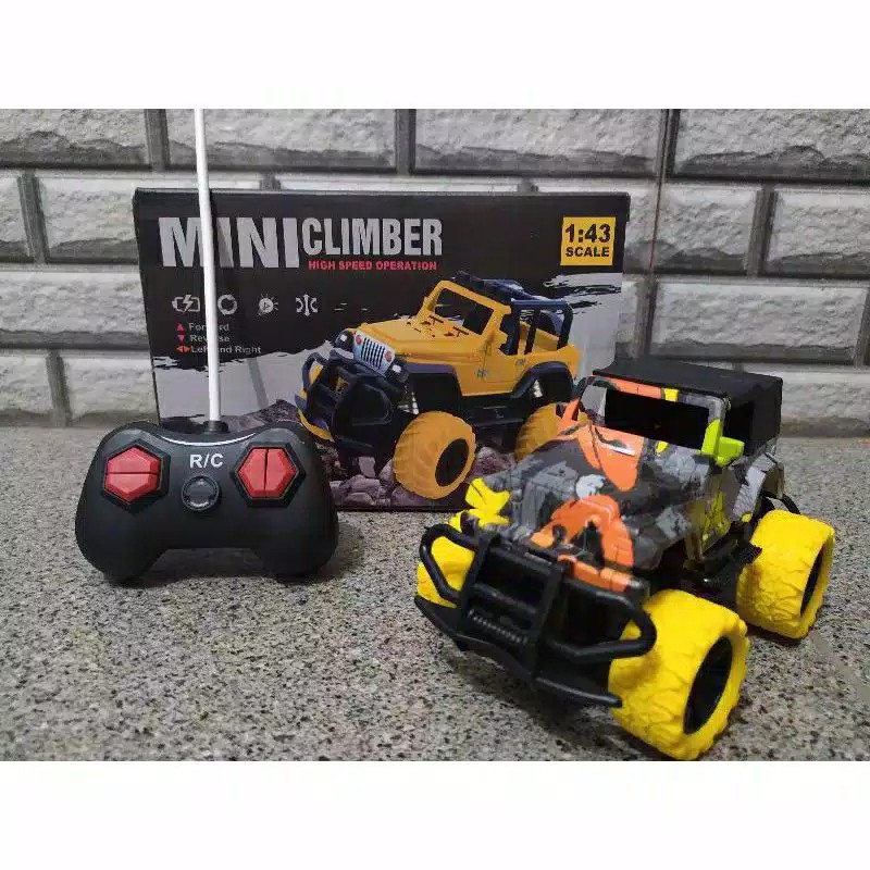 TERBARU MAINAN MOBIL JEEP RC OFF ROAD MINI JEEP CLIMBER CROSS COUNTRY 1:43