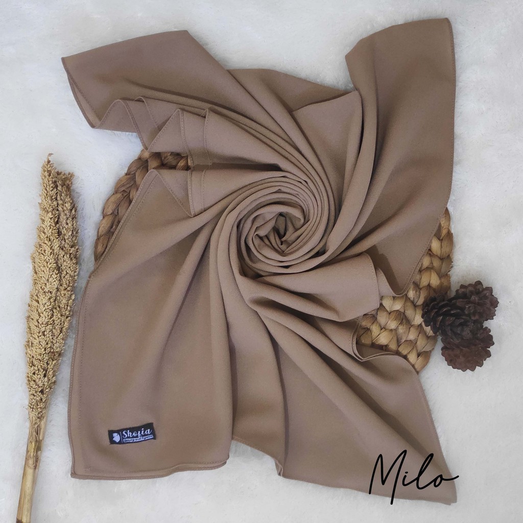 HIJAB PASHMINA DIAMOND ITALIANO 180x75 JAHIT TEPI, JILBAB PASHMINA, PASMINA DIAMOND-Milo