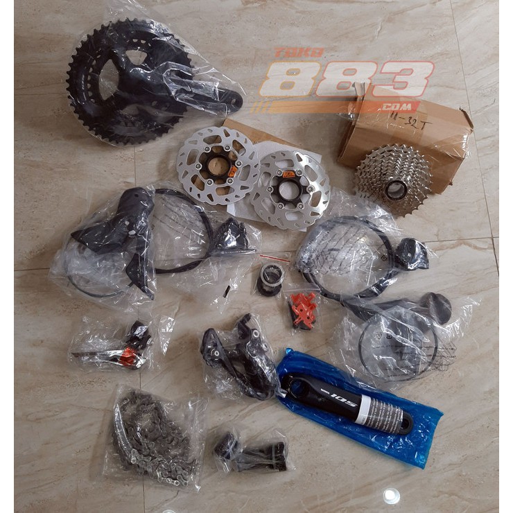 New Groupset Shimano 105 R7020 11 Speed Disc Brake