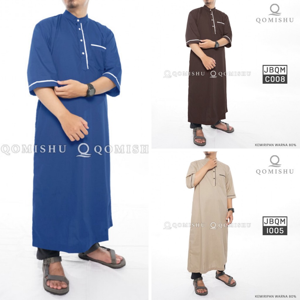 Baju Jubah Pria - Gamis Pria - Bahan Nyaman Katun  - JBQM