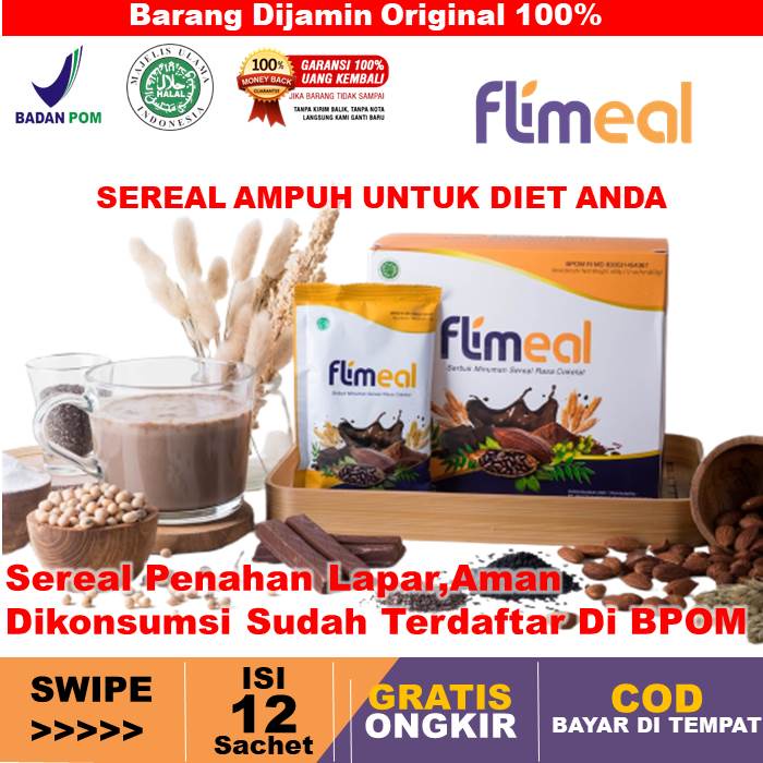 

Flimeal Minuman Sereal Diet Rendah Kalori Pengganti Makan Makanan Meal Replacement Instant Meal