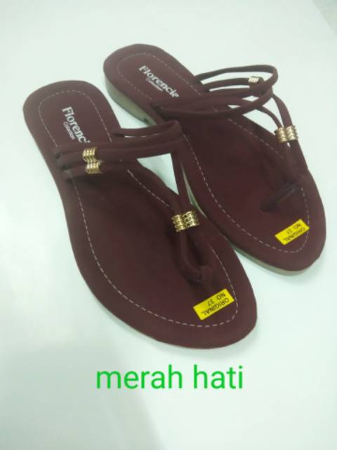 Sandal teplek wanita terbaru A6