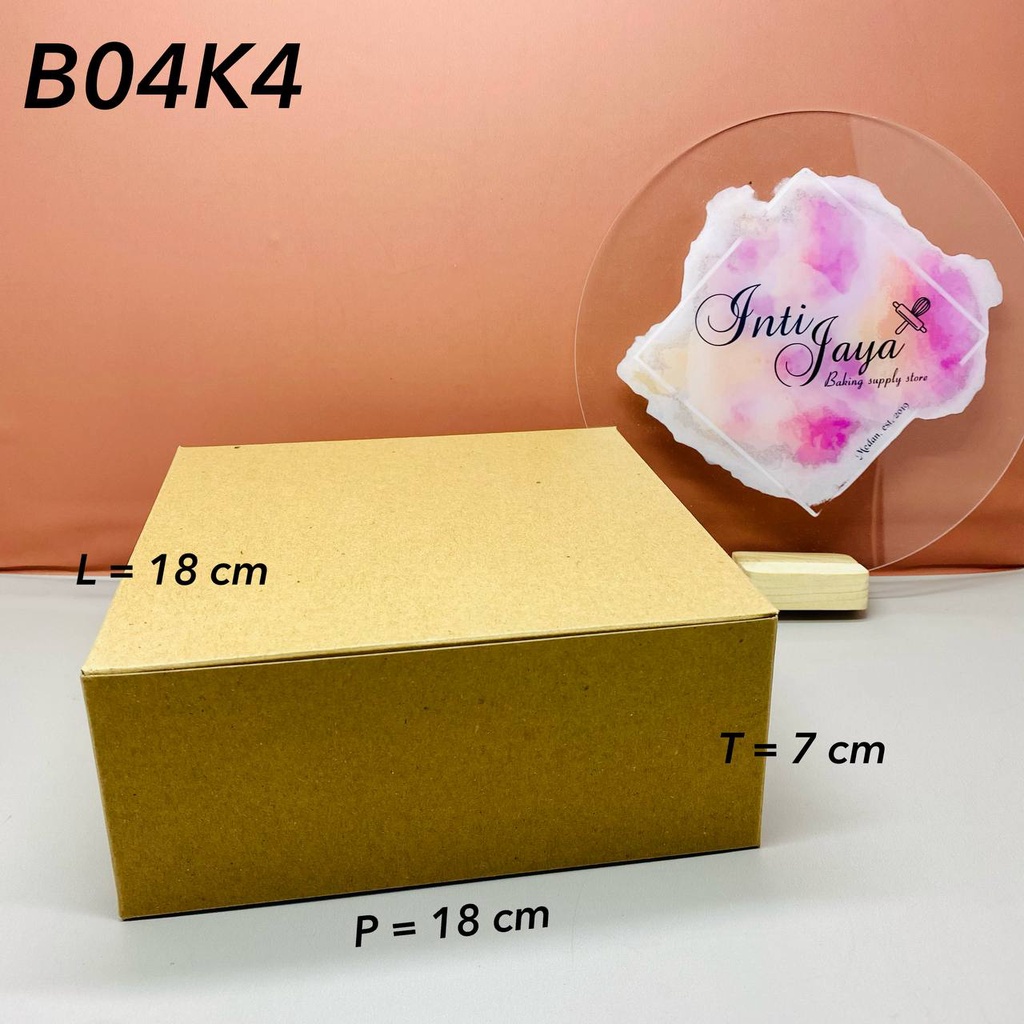 

Kotak Kraft isi 10 pcs 18cm x 18cm x 7cm (B04K4)