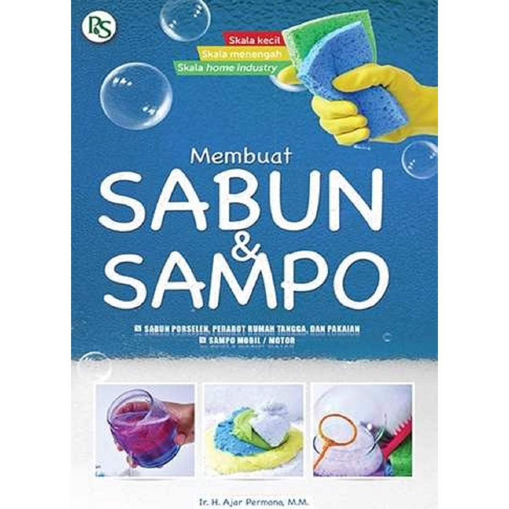 Buku Cara Membuat Sabun Sampo Shampo Mudah Aman Praktis Terbaru Laris