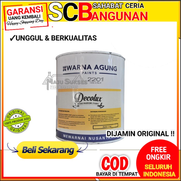 

Cat Marka Jalan Road Marking Paint Decolux kode 2201 warna hitam 1 Kg PROMO MURAH SCB