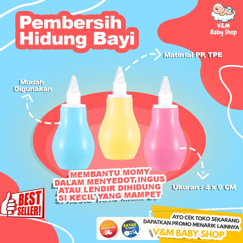 VnM033 | Penyedot Ingus Bayi / Pembersih Hidung Bayi / Baby Nose Cleaner / Nasal Aspirator