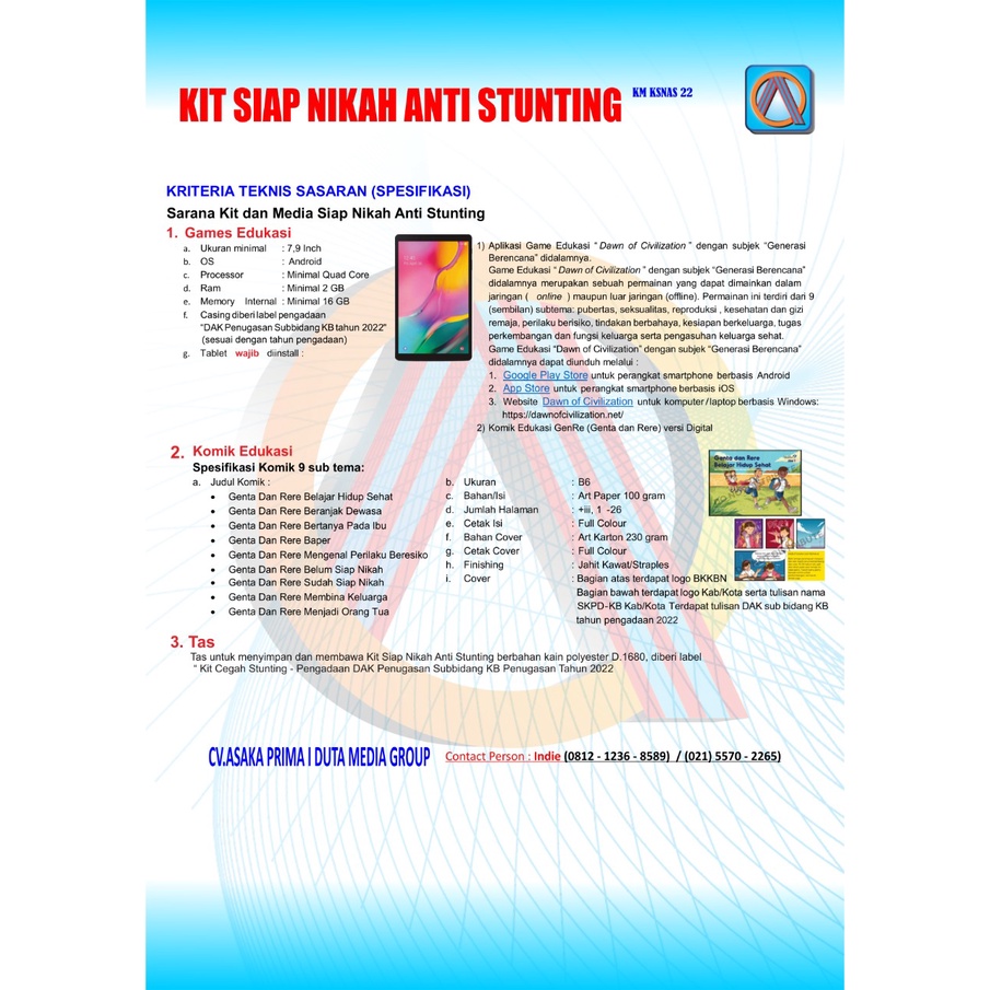 KIT SIAP NIKAH ANTI STUNTING 2022