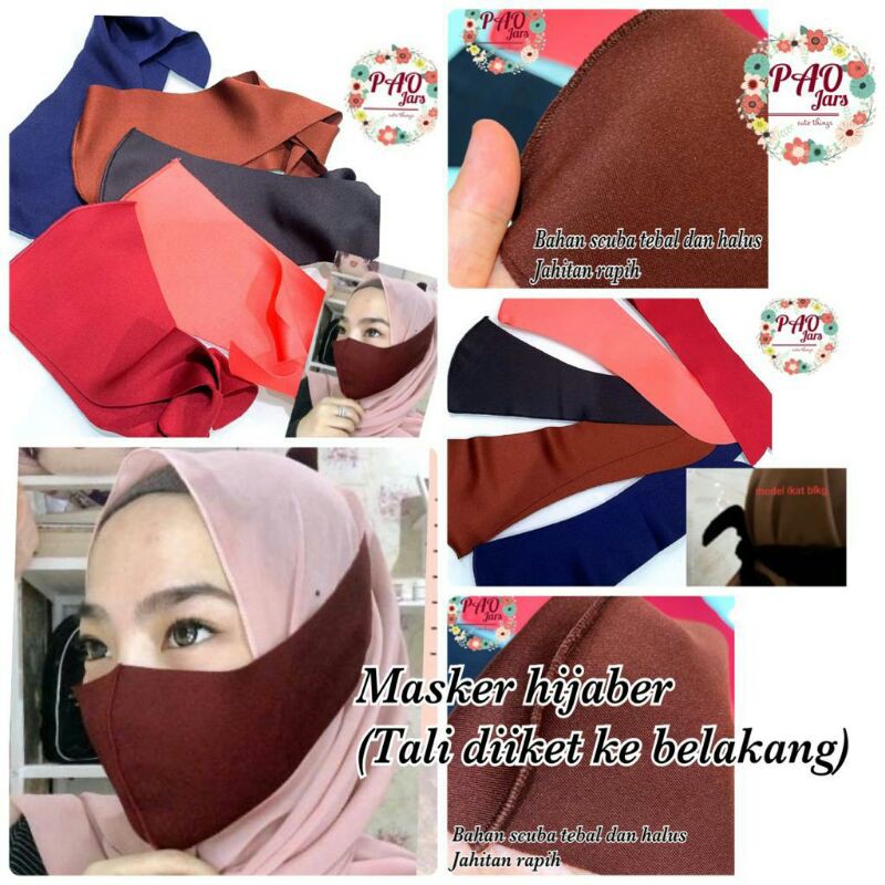 masker hijab scuba terbaru / masker scuba murah