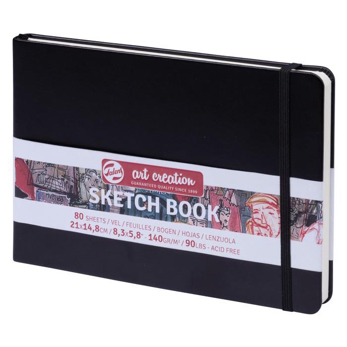 

Livro | Talens Art Creation Sketch Book Black 21 X 14,8 Cm (A5) Kekinian Terlaris
