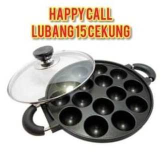 HAPPY CALL Cetakan Kue 8 Lubang 7 Datar 15 Pukis 4 MARTABAK MINI MANIS LUMPUR Apem Snack Maker-15 non Packing