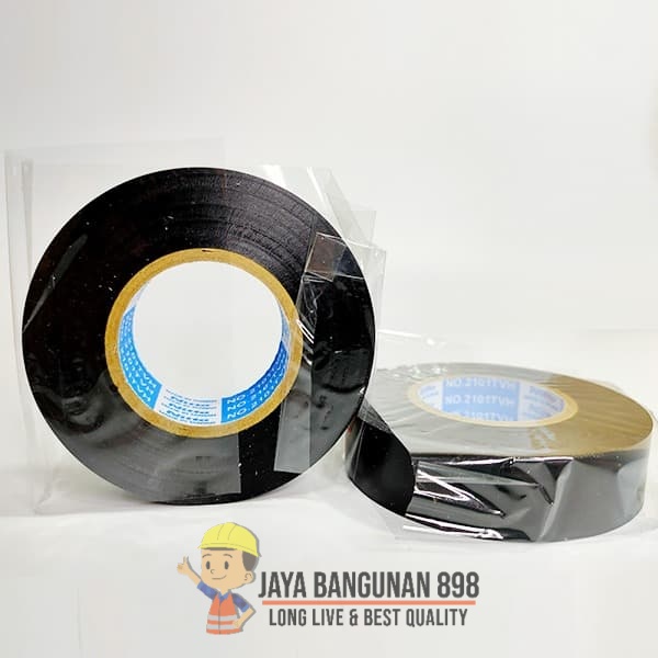 ISOLASI NITTO / ISOLASI LISTRIK / PVC INSULATION TAPE 3/4 X 25M / ISOLASI LISTRIK HITAM NITTO PVC / ISOLASI TAHAN PANAS / HITAM