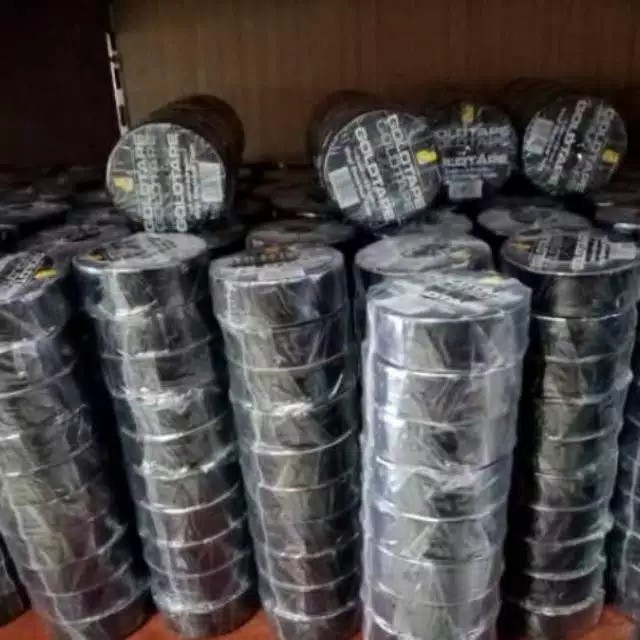 

10 PCS SOLASI LISTRIK GOLD TAPE HITAM/SELOTIP HITAM/ SELOTIP LISTRIK / SOLATIP GOLD TAPE