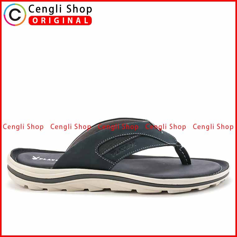 SANDAL PLAYBOY JEPIT CASUAL PRIA ORIGINAL KULIT ASLI ORI TERBARU PLY2