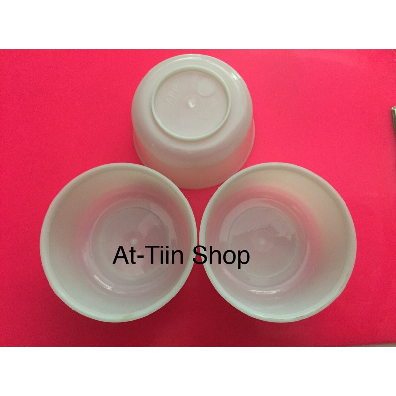 1 lusin MANGKOK PLASTIK CETAKAN NASI BULAT/MANGKOK SERBAGUNA