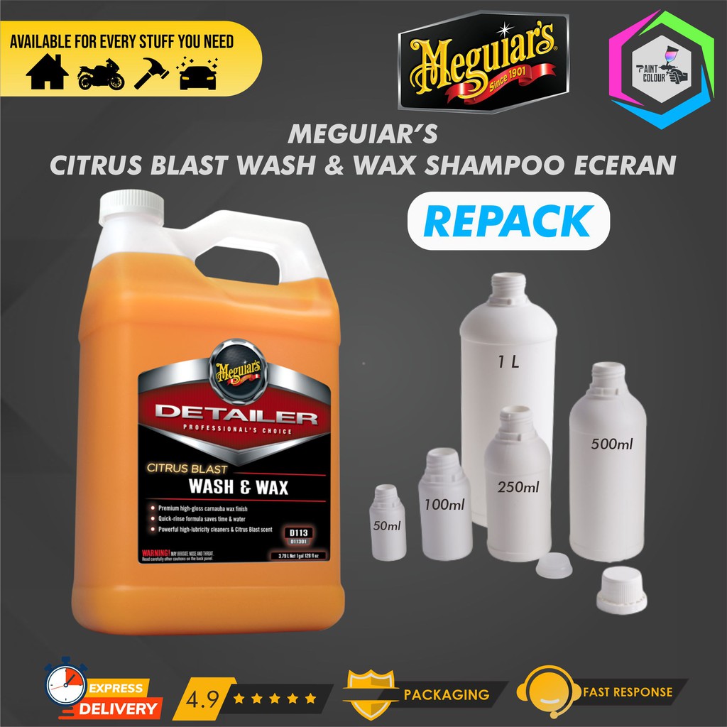 Meguiars CITRUS BLAST WASH &amp; WAX SHAMPOO ECERAN/REPACK - Paint Colour