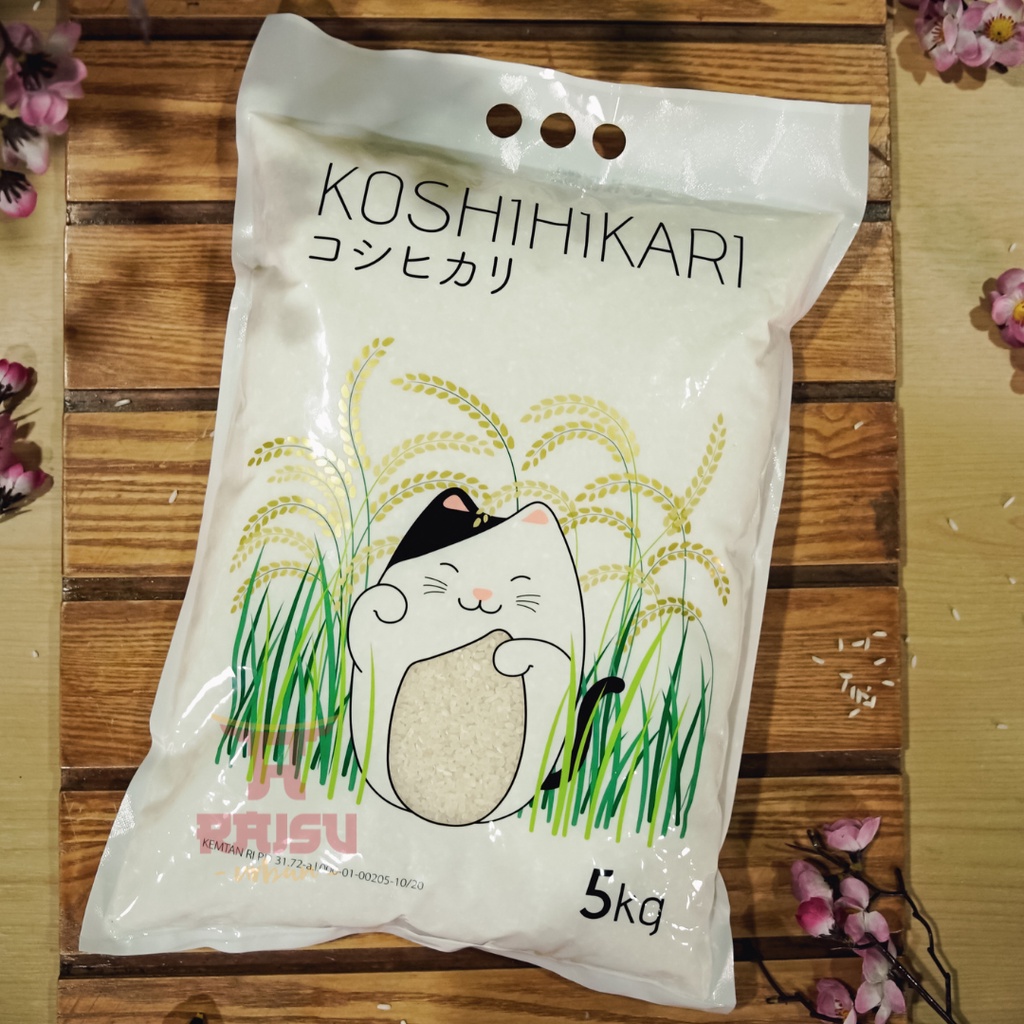 

BERAS JEPANG JAPONICA BERAS KOSHIHIKARI 5KG RAISU URBAN