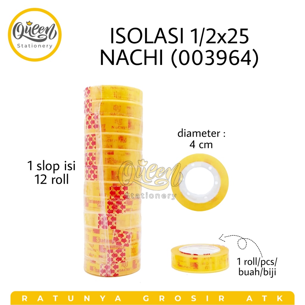 

1 PCS ISOLASI 1/2X25 NACHI / SOLASI KECIL / ISOLASI BENING / SOLASI MURAH (003964)