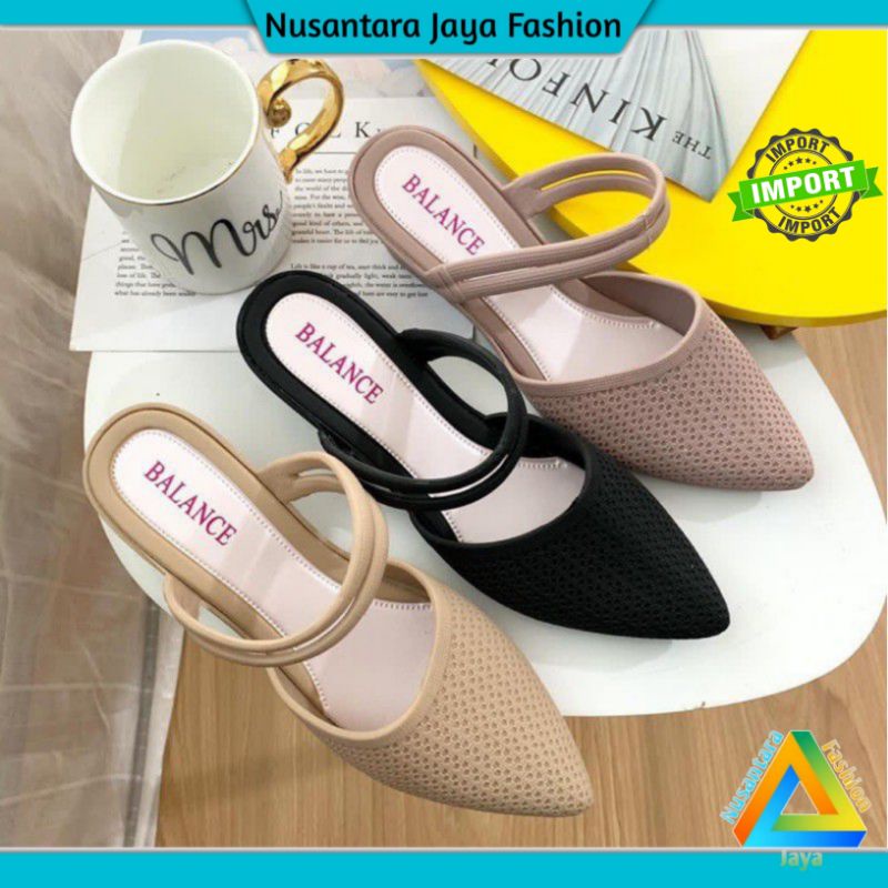 ⚡12.12 TERLARIS⚡ Sandal Wanita HEELS - Sandal Balance B701 - Sandal Wanita Jelly