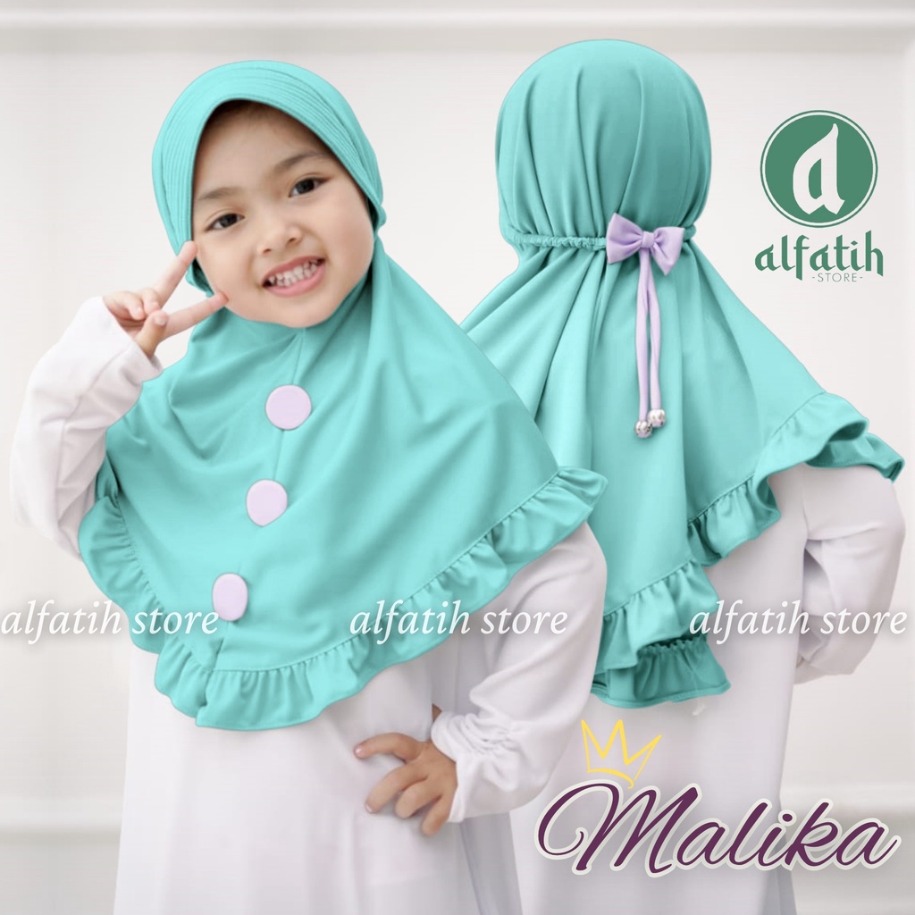 JILBAB ANAK TK - SD MALIKA TALI PITA KARET / PITA KARET / JILBAB ANAK USIA 4-7 TAHUN / PAKAIAN MUSLIMANAK PEREMPUAN / KERUDUNG ANAK TK / HIJAB ANAK TK-SD KHIMAR ANAK