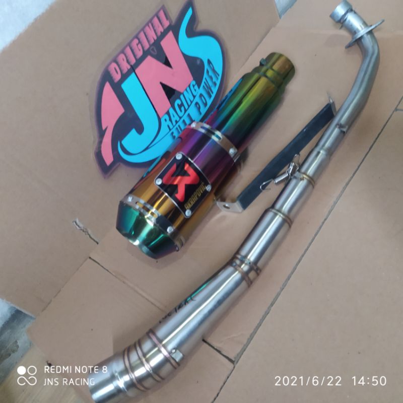 KNALPOT AKRAPOVIC WAVE 110/100 WAVE DASH 110/125FI WAVE ALPHA FUTURE 125 HONDA EX5 DREAM