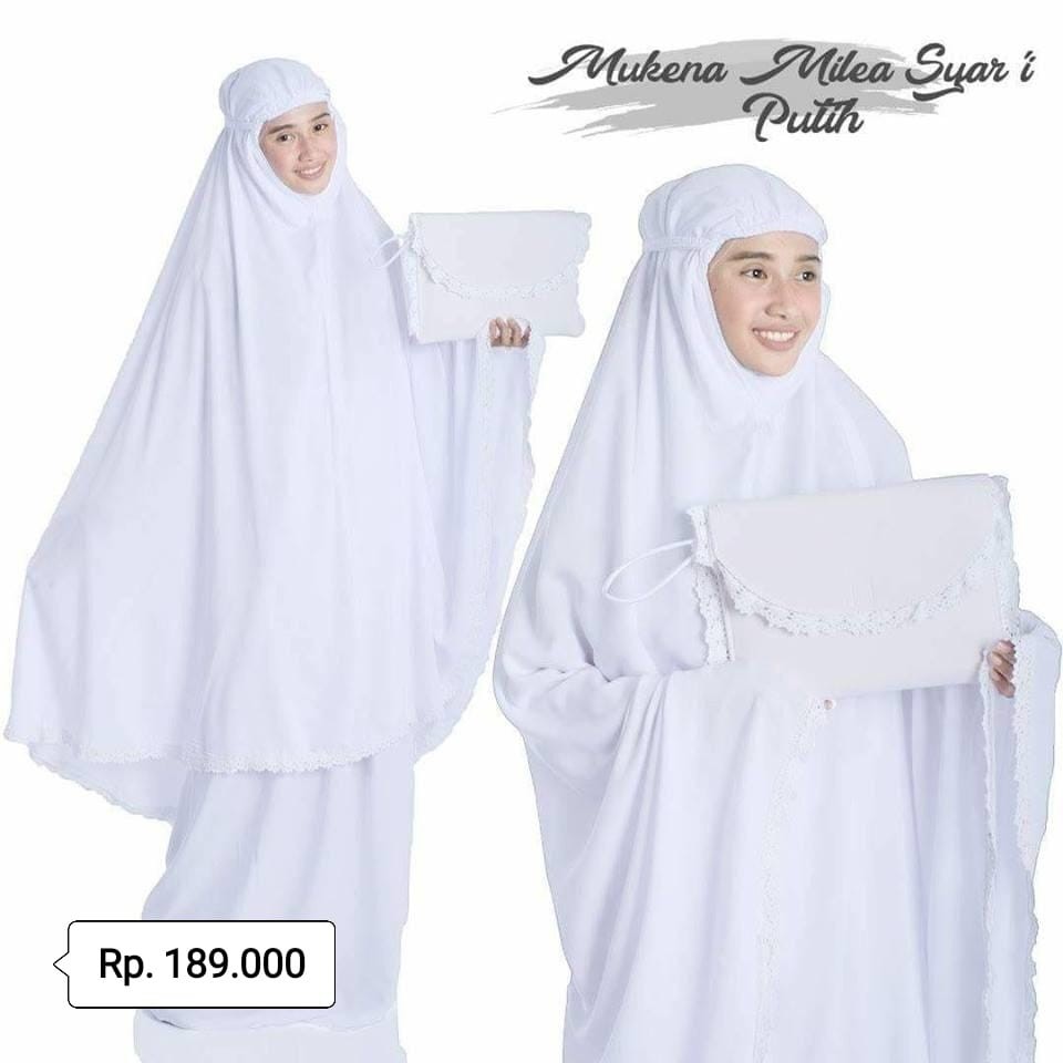 Mukena Polos Katun Rayon Renda Berkualitas