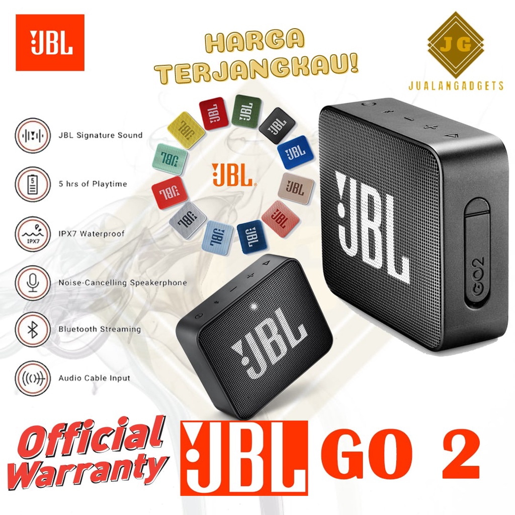 Speaker JBL GO 2 - Wireless Bluetooth Speaker - Garansi Resmi