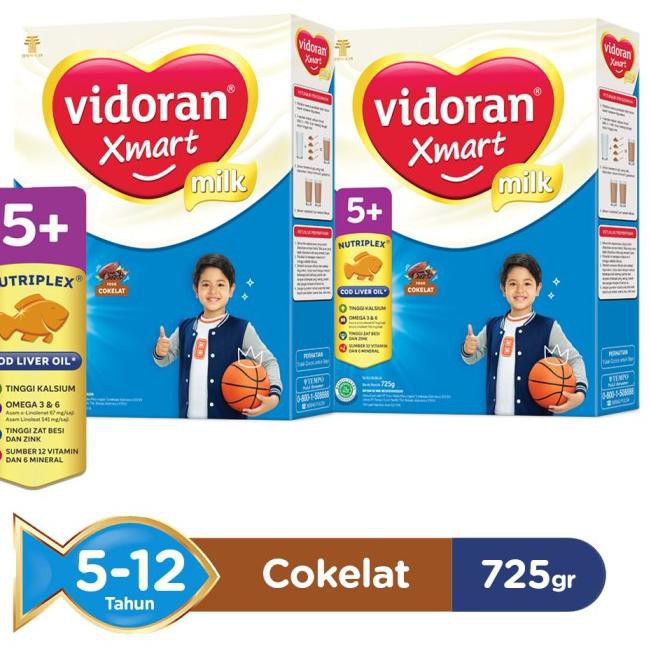

Barang Pilihan352AH Vidoran Xmart 5+ Nutriplex Susu Formula Coklat [725 g/2 Pcs]