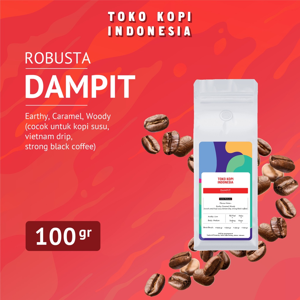 

Kopi Fine Robusta Dampit Malang 100gr Coffee Beans Espresso Biji Bubuk