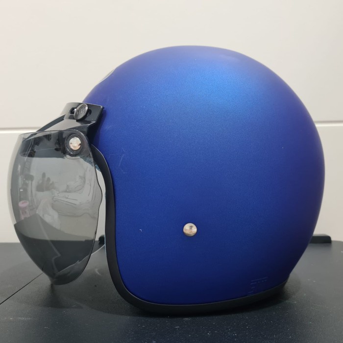 Helm Anak SNI JPN Bogo Warna Polos Biru navy doff