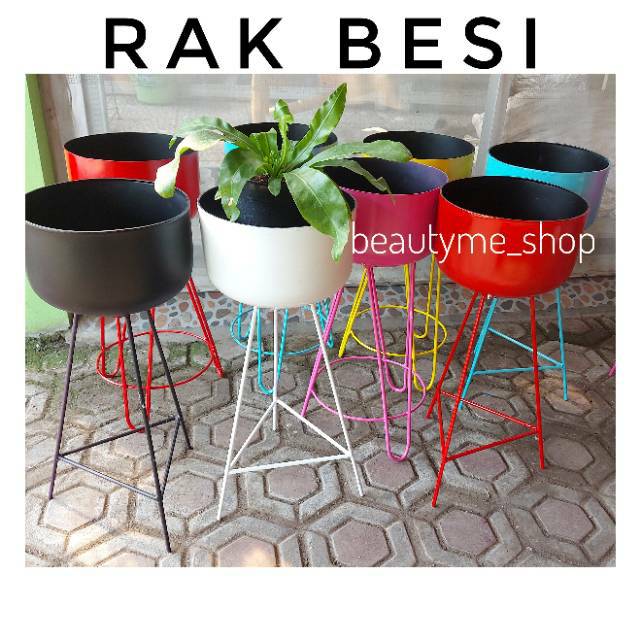 Pot Tabung Untuk Segala Tanaman Tinggi 47 cm/ Pot Bunga