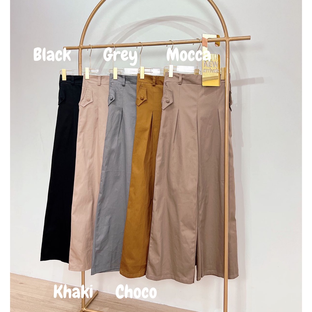 CELANA CHINO WANITA - CELANA KATUN TWILL STRETCH - BAWAHAN WANITA KULOT KOREA STYLE