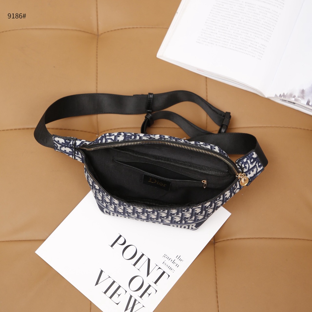 CD Oblique Jacquard Waist Bag #9186