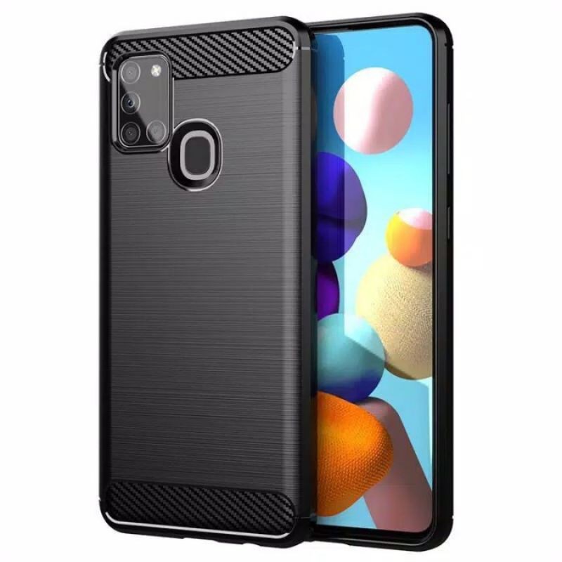 Case Samsung A21S Ipaky Fiber Carbon Ultimatte