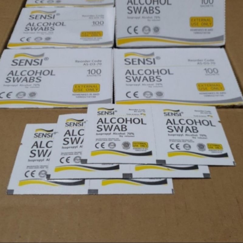 alkohol swab Sensi isi 100 pcs