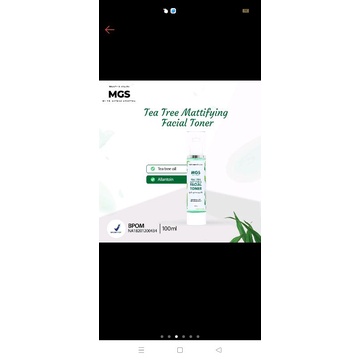 Facial Toner Tea Tree MGS by dr Nyimas Agistika