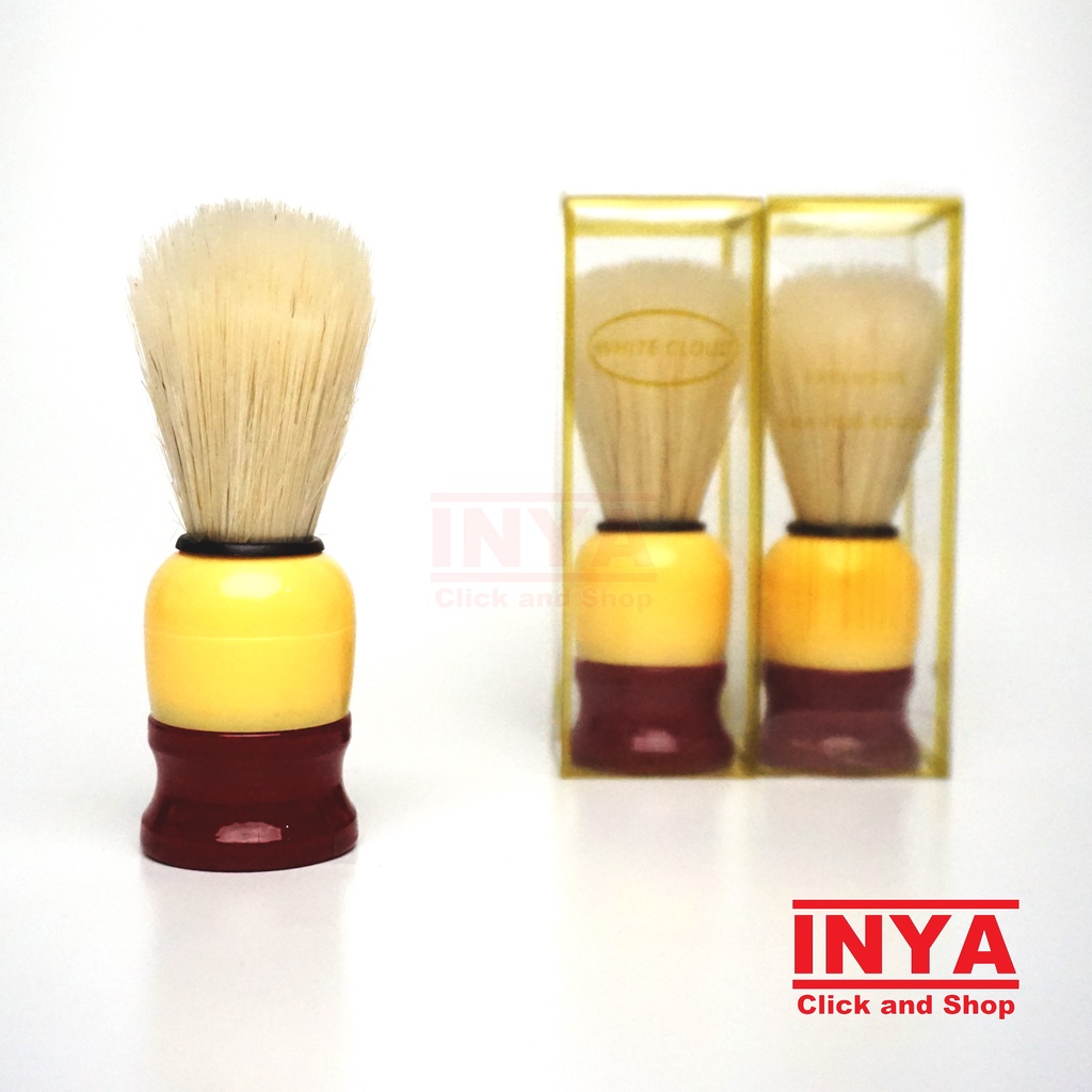 WHITE CLOUD SHAVING BRUSH 1 pcs - Kuas Cukur Kumis