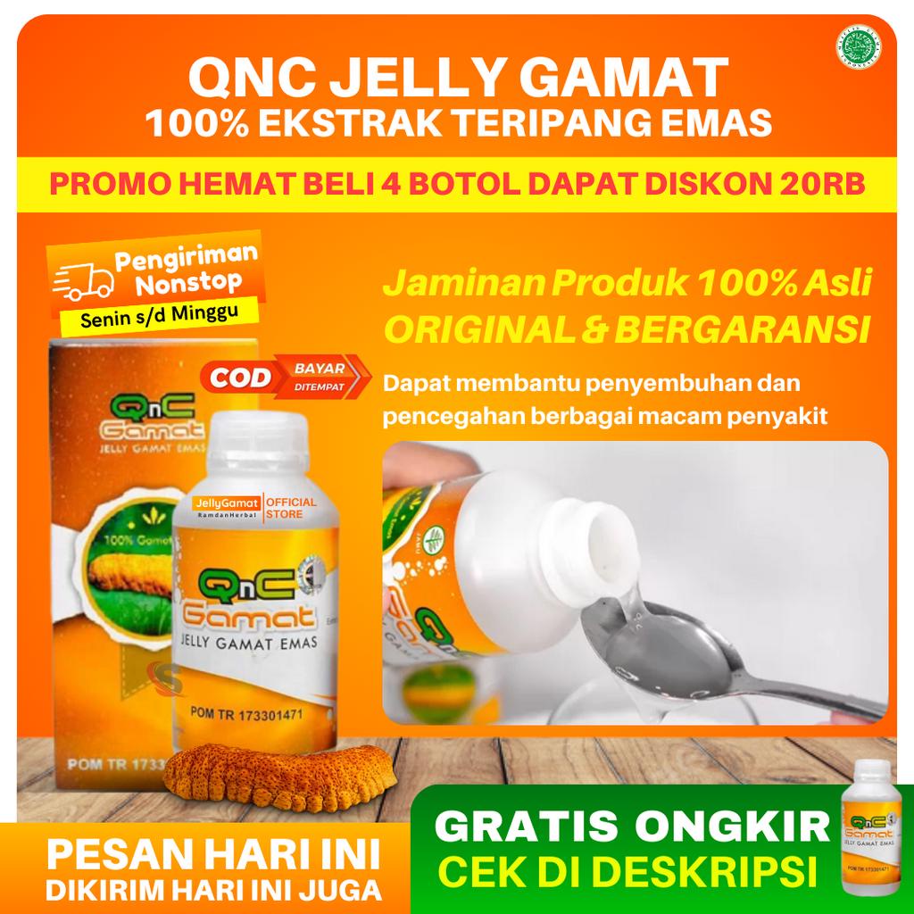 QnC Jelly Gamat Asli - Gratis Ongkir - Jelly Gamat Qnc - Jelly Gamat - Gamat